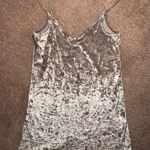 BOGO silver Velvet Dress / Pac Sun / Party